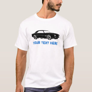Camaro Schwarzes + Ihr Text T-Shirt