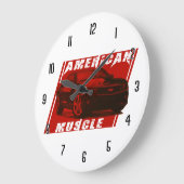Camaro Sees Red Große Wanduhr (Winkel)