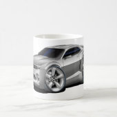 Camaro silbernes Auto 2010-11 Kaffeetasse (Mittel)