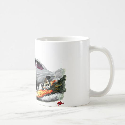Camaro SS Grau-Schwarzes Auto 1969 Kaffeetasse (Rechts)