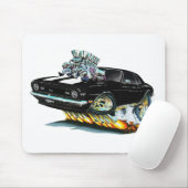 Camaro SS Schwarz-weißes Auto 1968 Mousepad (Mit Mouse)