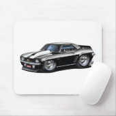 Camaro SS Schwarz-weißes Auto 1969 Mousepad (Mit Mouse)