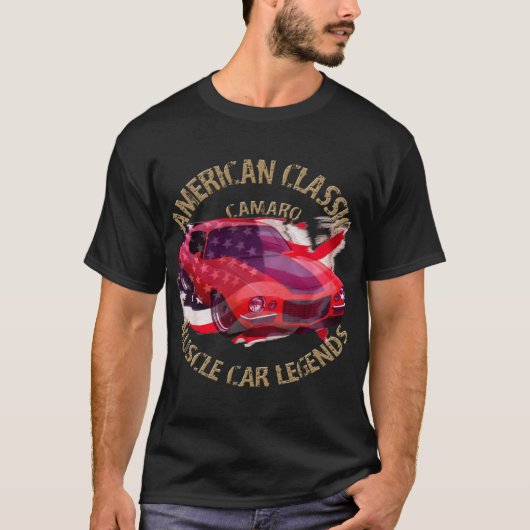 Camaro USA Muscle Car Chevy  1973 T-Shirt (Vorderseite)