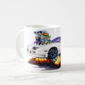 Camaro Weiß-Auto 1982-92 Kaffeetasse (Vorderseite Links)