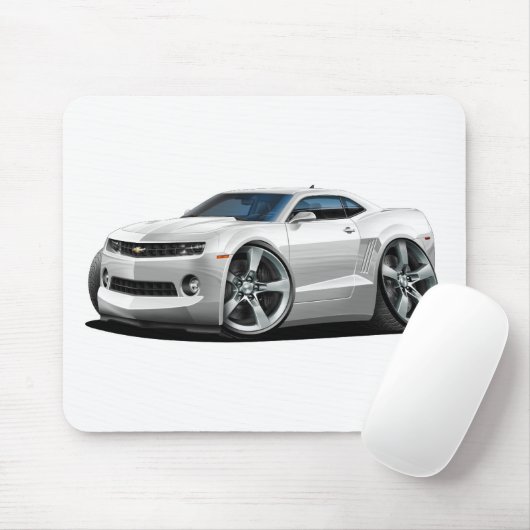 Camaro Weiß-Auto 2010-12 Mousepad (Mit Mouse)