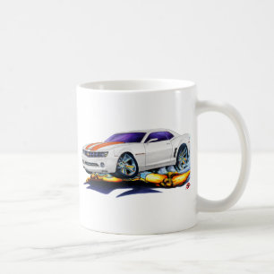 Camaro Weiß-Orange Auto 2010 Kaffeetasse