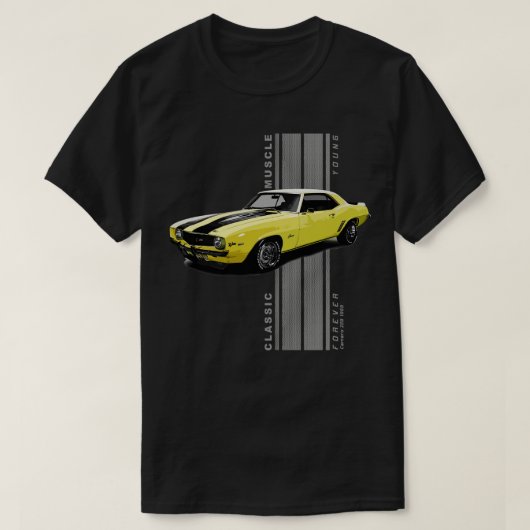 Camaro Z28 Classic American Muscle Vintag T-Shirt (Design vorne)