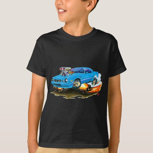 Camaro Z28 lt 1979-81 Blue Car T-Shirt (Vorderseite)
