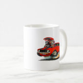 Camaro Z28 Rot-Schwarzes Auto 1969 Kaffeetasse (VorderseiteRechts)