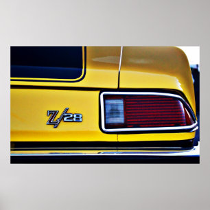 Camaro Z/28-Rücklicht Poster