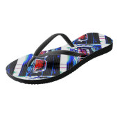 Camaro ZL1 Taillight Flip Flops Badesandalen (Schrägansicht)
