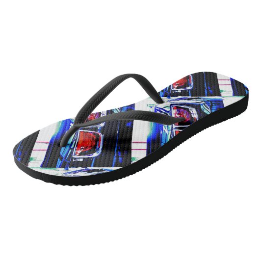 Camaro ZL1 Taillight Flip Flops Badesandalen (Schrägansicht)