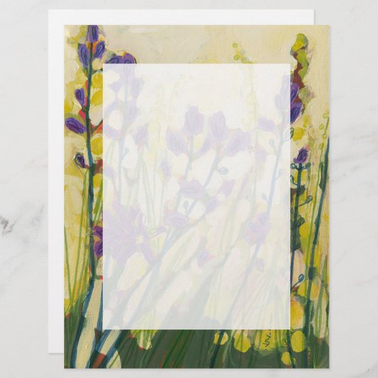 Camas in Bloom Floral Stationery 8 1/2 x 11 (Vorne/Hinten)