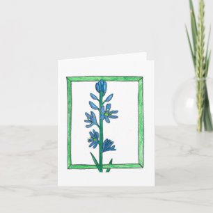 Camas Lily Grußkarte Karte