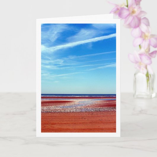 Camber Sands, Sonnenstrand Landschaft Karte (Orchidee)