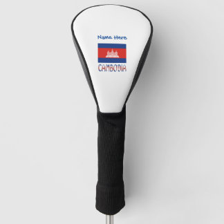Cambodia and Cambodian Flag Personalized Golf Headcover