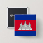 Cambodia Flag Button (Vorne & Hinten)