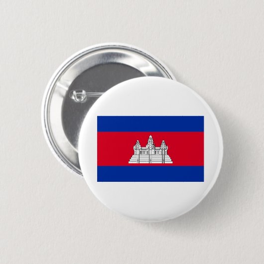 Cambodia Flag Button (Vorne & Hinten)