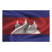 Cambodia Flag Fotodruck (Vorne)