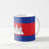 Cambodia Flag Kaffeetasse (VorderseiteRechts)