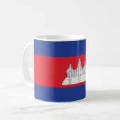Cambodia Flag Kaffeetasse (Vorderseite Links)