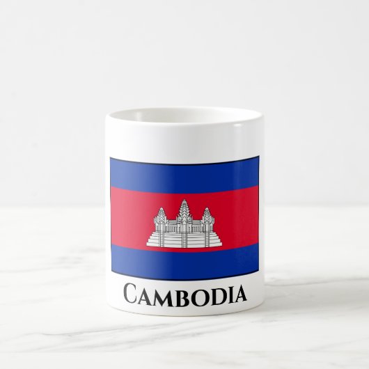 Cambodia Flag Kaffeetasse (Mittel)