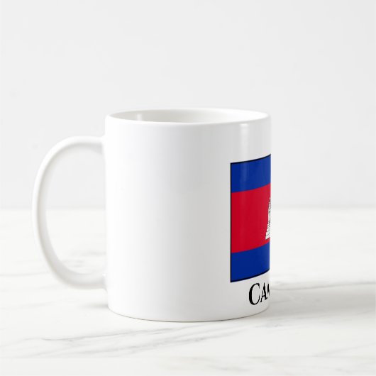 Cambodia Flag Kaffeetasse (Links)