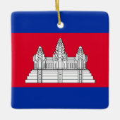 Cambodia Flag Keramikornament (Vorderseite)