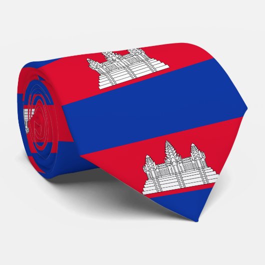 Cambodia Flag Krawatte (Gerollt)
