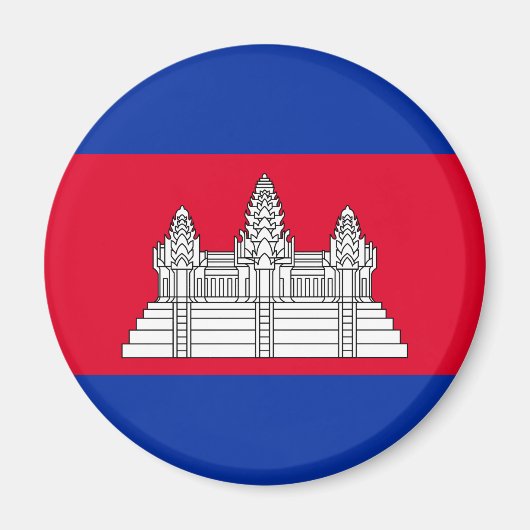 Cambodia Flag Magnet (Vorne)