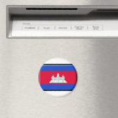 Cambodia Flag Magnet (In Situ (Geschirrspüler))