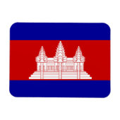 Cambodia Flag Magnet (Horizontal)