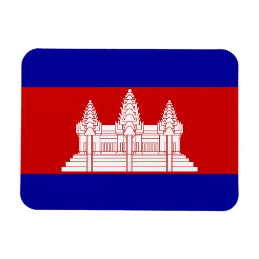 Cambodia Flag Magnet (Horizontal)