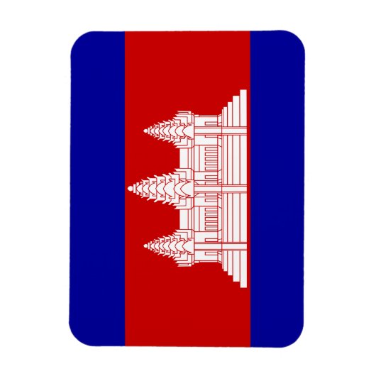 Cambodia Flag Magnet (Vertikal)