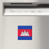Cambodia Flag Magnet (In Situ (Geschirrspüler))