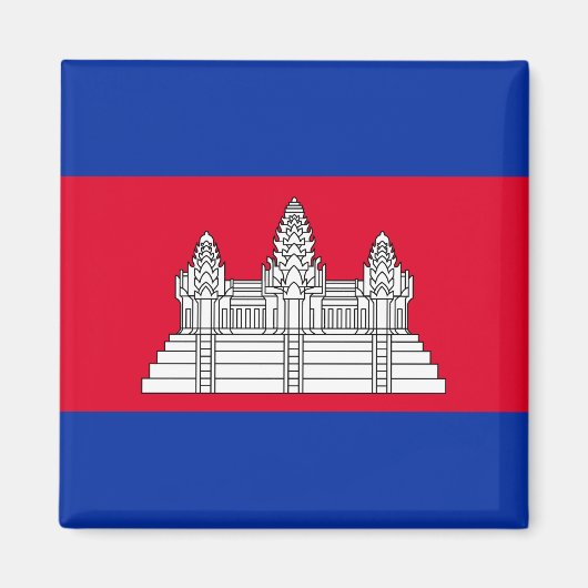Cambodia Flag Magnet (Vorne)