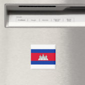 Cambodia Flag Magnet (In Situ (Geschirrspüler))
