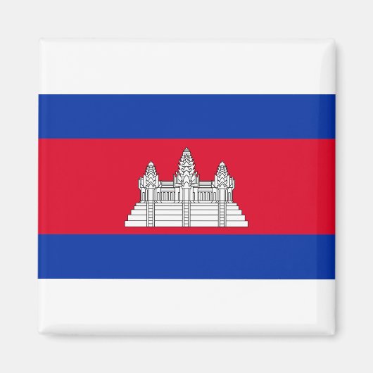 Cambodia Flag Magnet (Vorne)