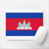 Cambodia Flag Mousepad (Mit Mouse)
