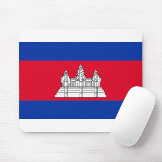 Cambodia Flag Mousepad (Mit Mouse)