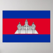 Cambodia Flag Poster (Vorne)