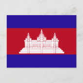Cambodia Flag Postkarte (Vorderseite)