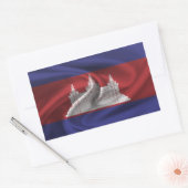 Cambodia Flag Rechteckiger Aufkleber (Umschlag)