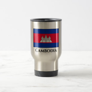 Cambodia Flag Reisebecher