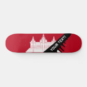 Cambodia Flag Skateboard (Horizontal)