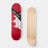 Cambodia Flag Skateboard (Vorderseite)