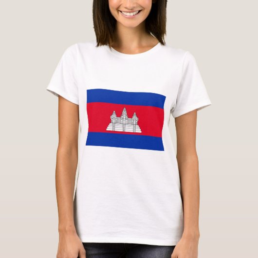Cambodia Flag T-Shirt (Vorderseite)