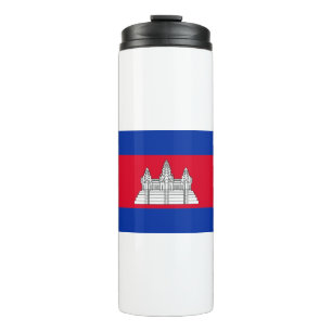 Cambodia Flag Thermosbecher