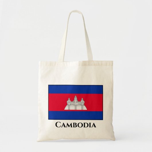 Cambodia Flag Tragetasche (Vorne)