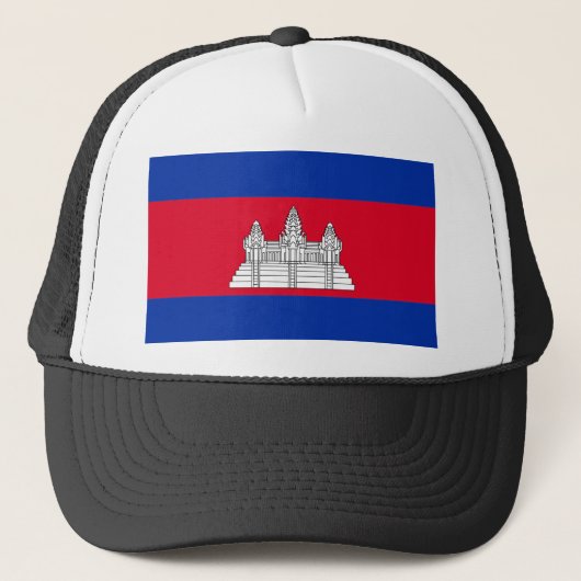 Cambodia Flag Truckerkappe (Vorderseite)